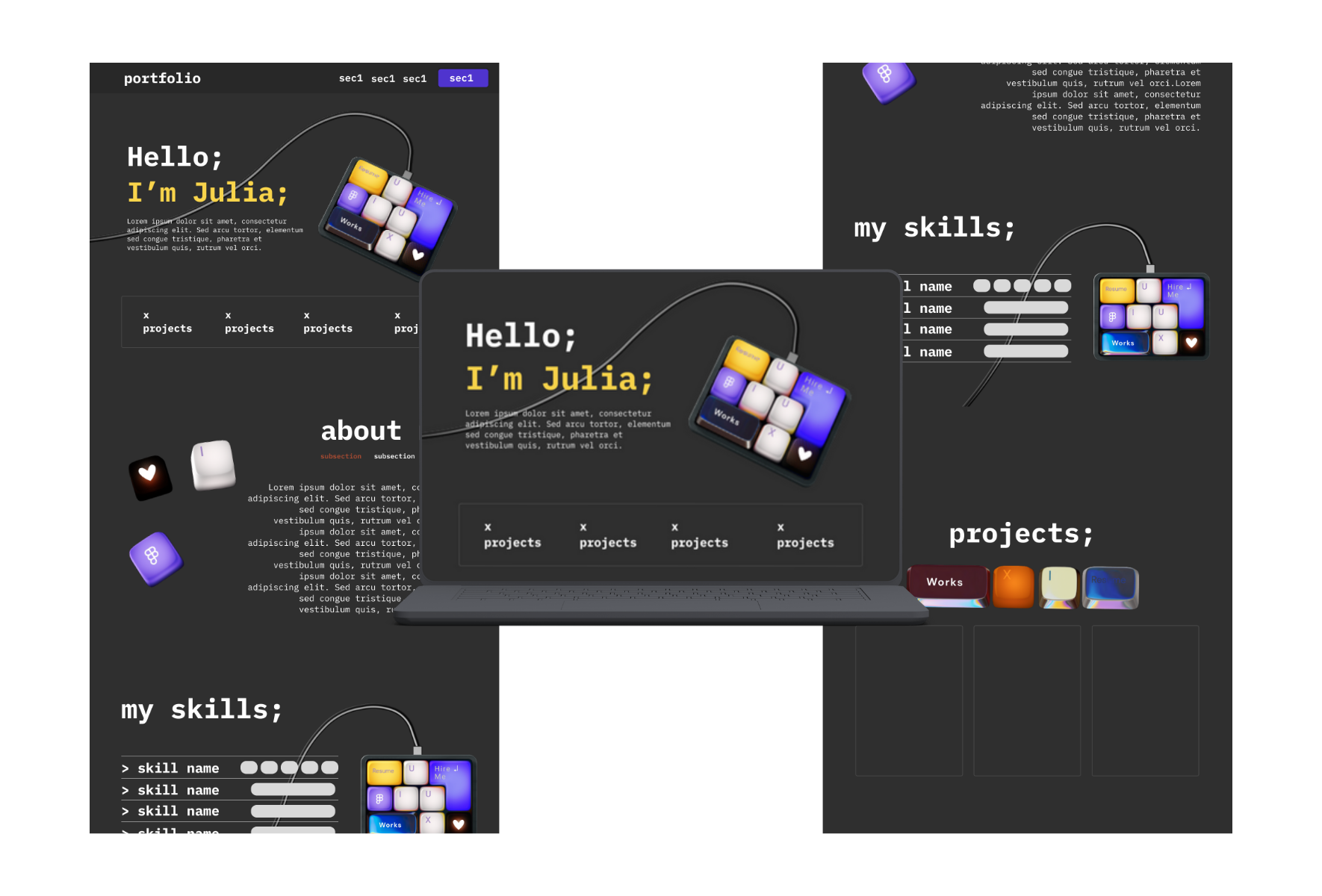 Portfolio osobiste — Case Study UX/UI