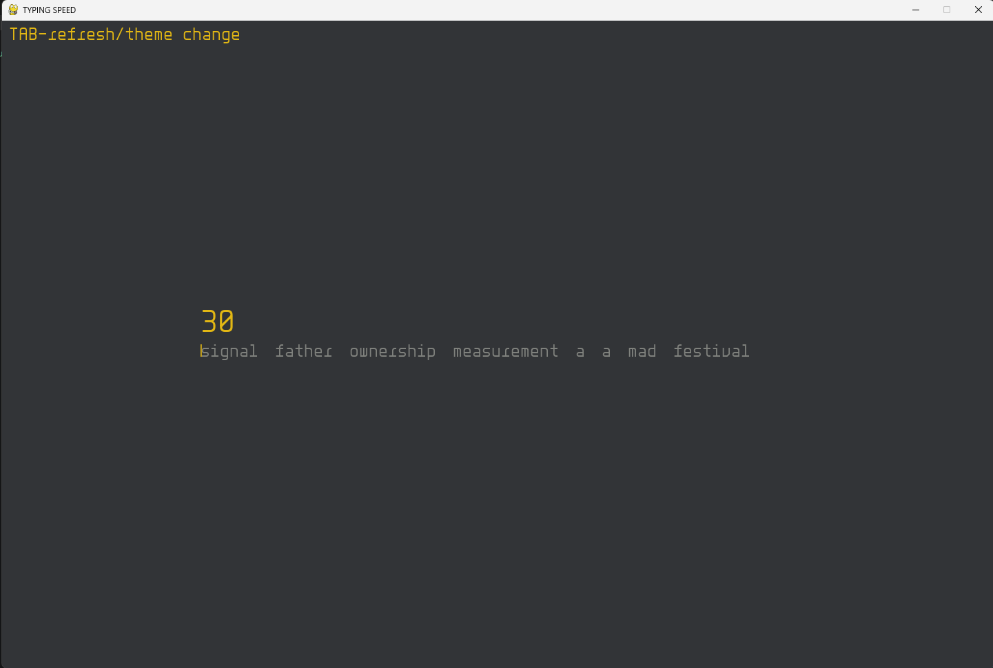 Typing Speed Test (Python)