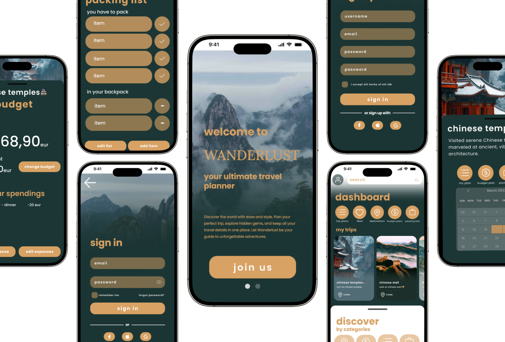 Wanderlust — Case Study UX/UI